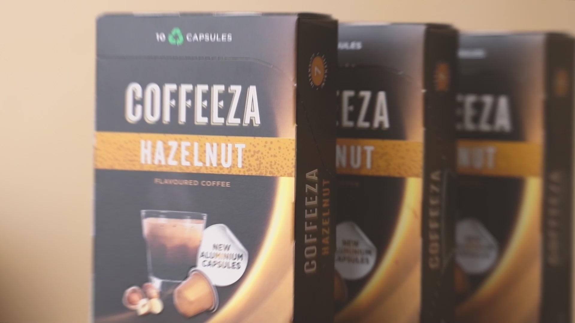 ▷ Hazelnut - Capsules de café au goût de noisette en aluminium